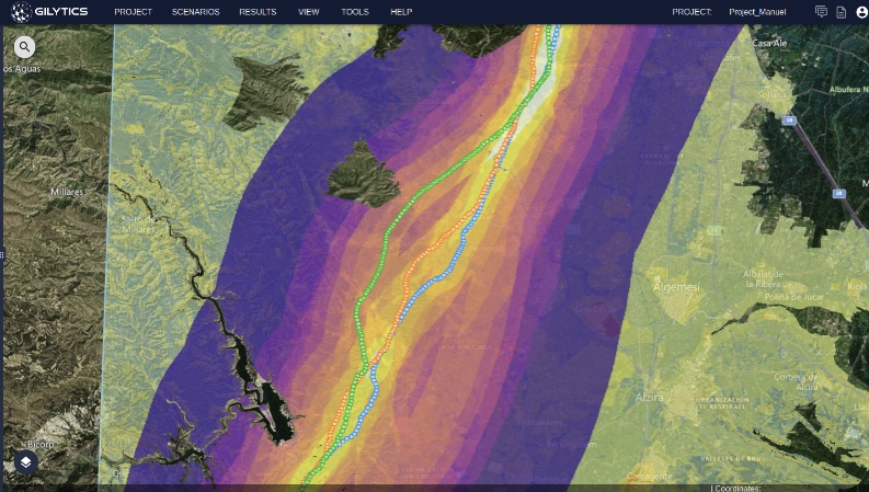 Pathfinder Pipelines Pathway:
Showing calculated optimal corridor & pipeline alternatives